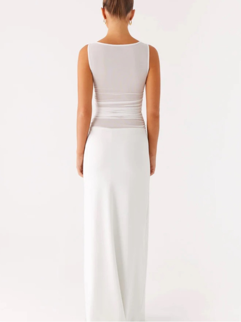 Peppermayo Ivory Twist-Front Maxi Dress - Picture 7 of 8